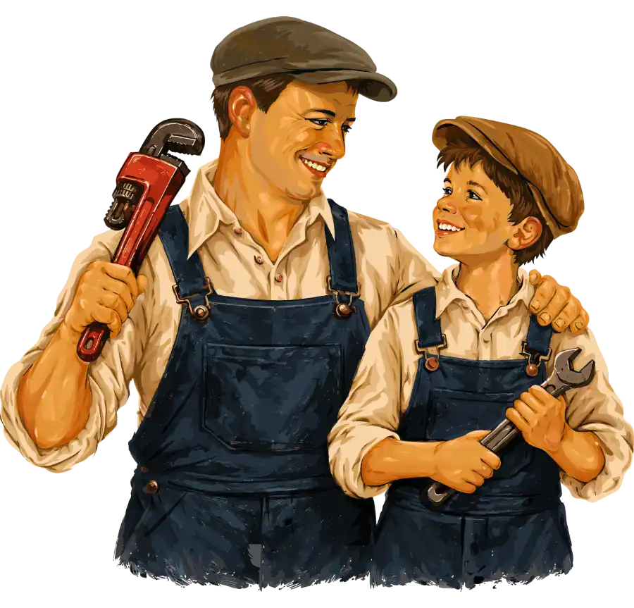 Inheritance Plumbing mascot image Inheritance Plumbing mascot image